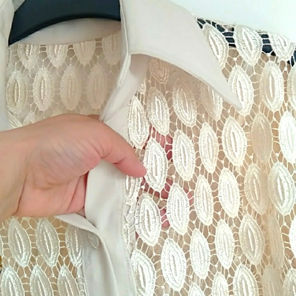 Button down transparent unique shirt or jacket - Picture 8 of 9